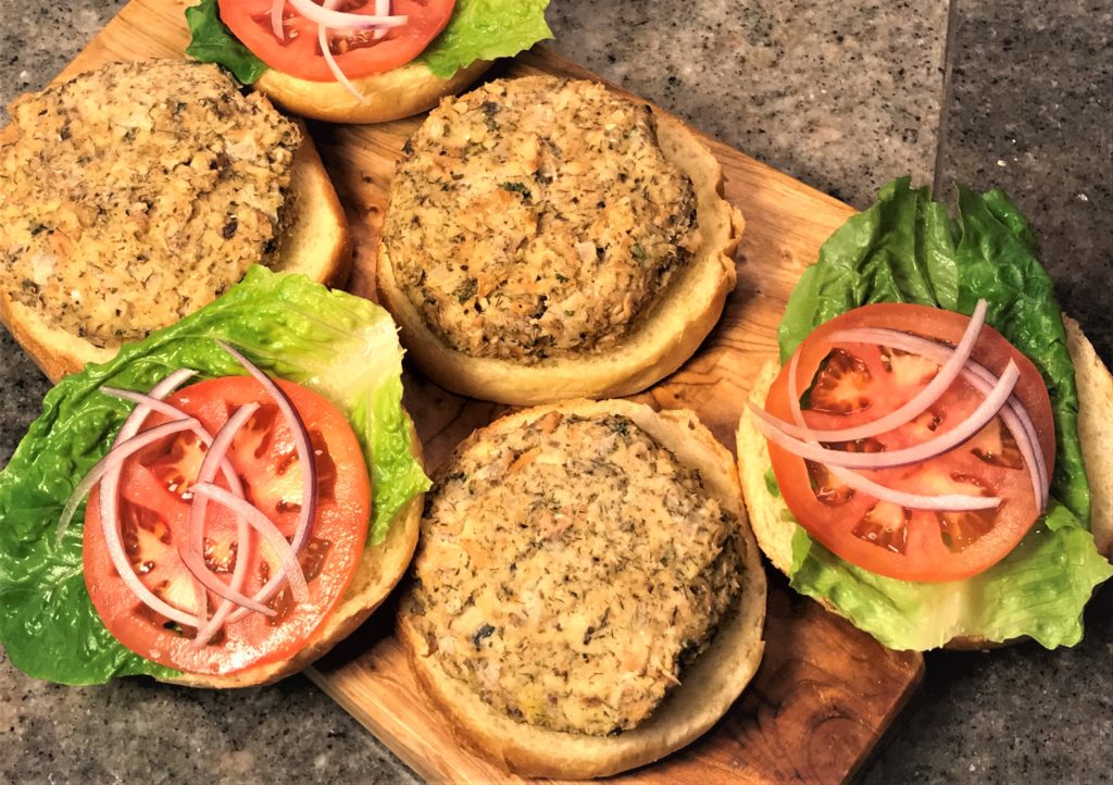 Baked Salmon Burgers • Sarah Koszyk