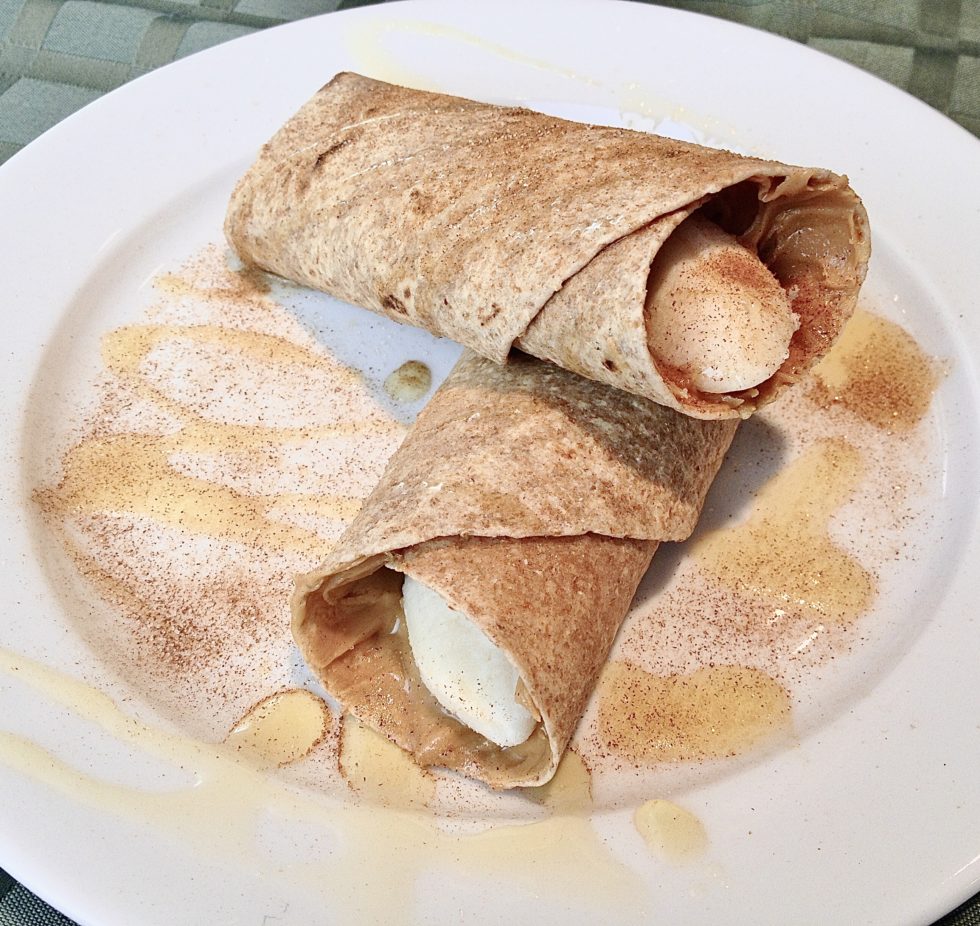 Peanut Butter, Banana, & Honey Tortilla Wrap • Sarah Koszyk