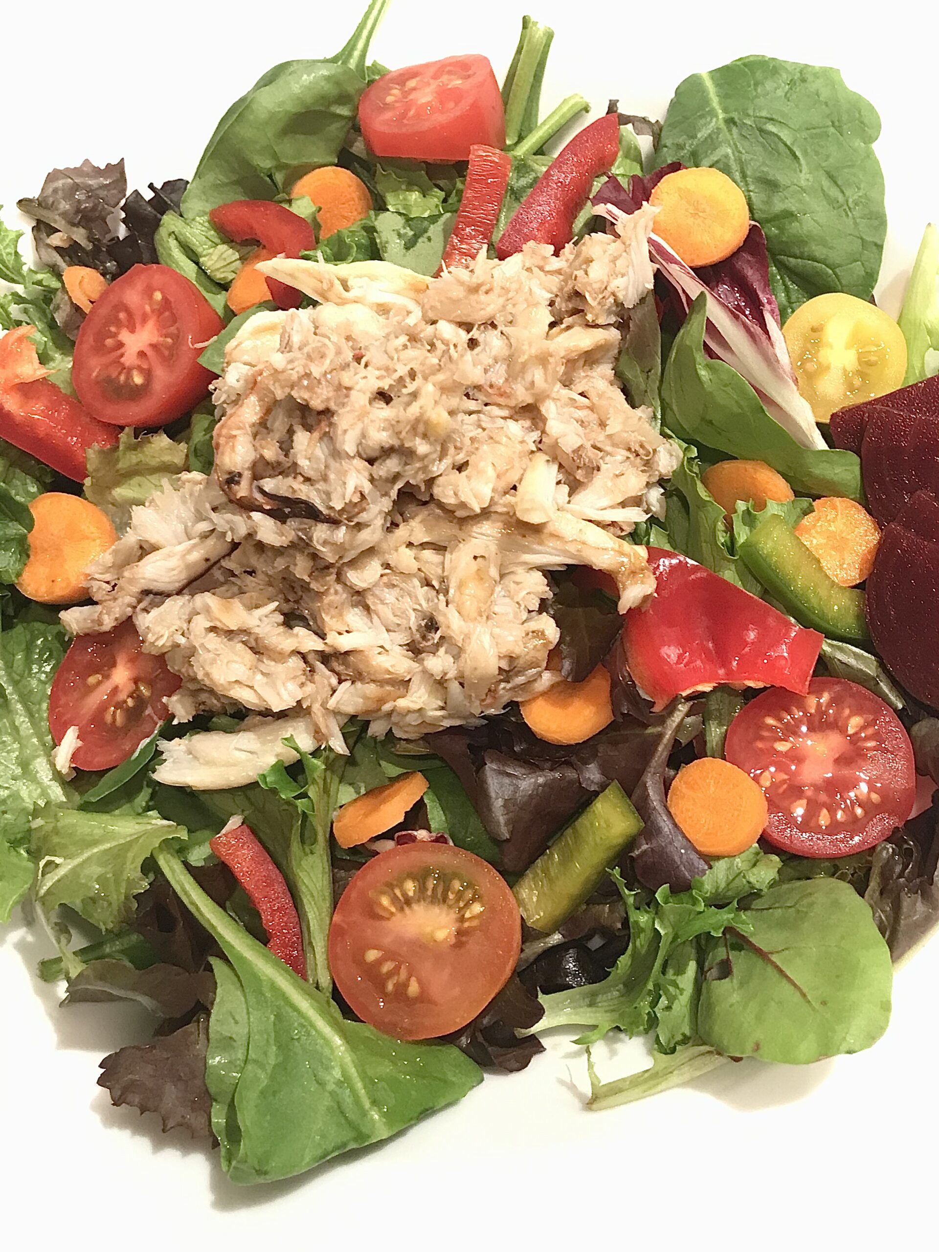 Crab Salad With Healthy Homemade Thousand Island Dressing