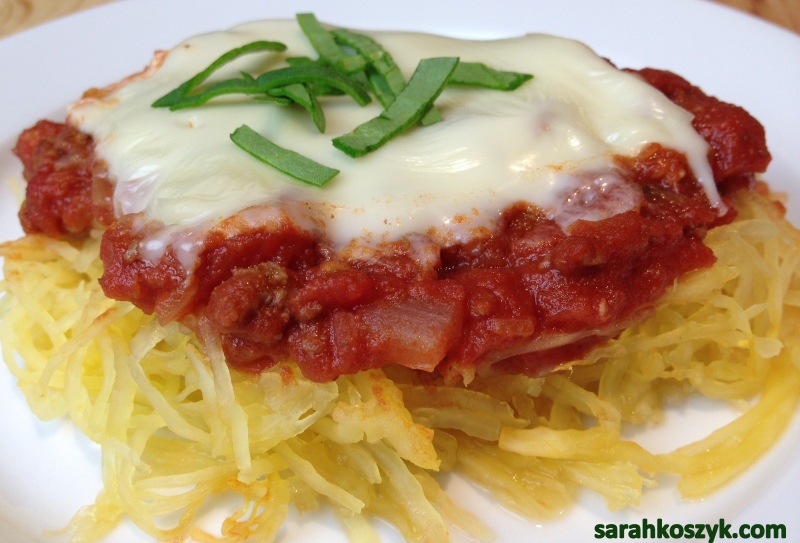 Spaghetti Squash Bake With Marinara & Cheese (Vegetarian)