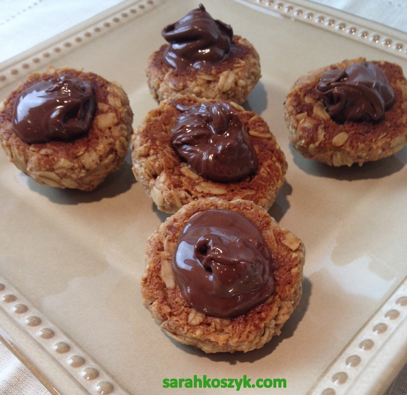 Gluten-Free Cocoa Almond Thumbprint Cookies from Sarah Sunshine
