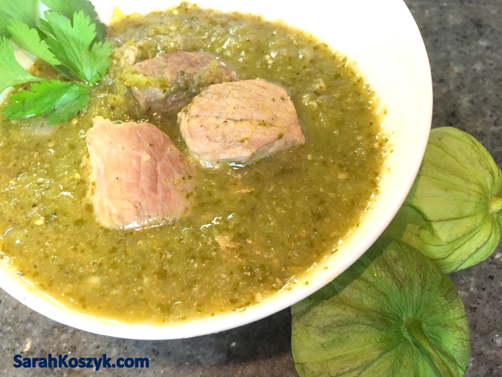 Crock Pot Chili Verde Pork • Sarah Koszyk