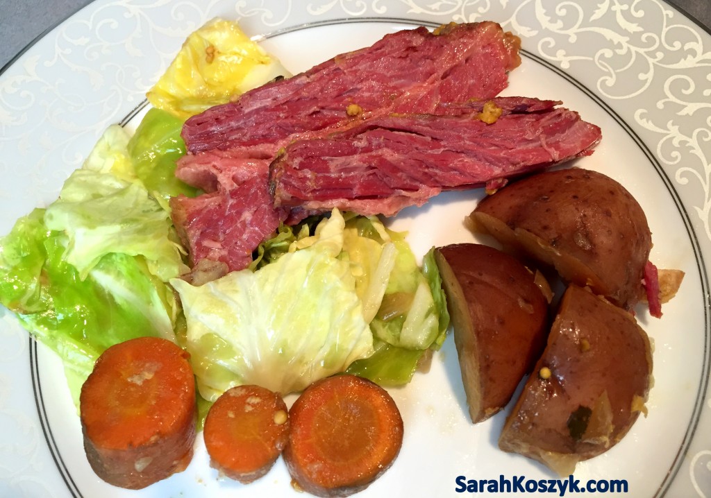 Crock Pot Guinness Corned Beef and Cabbage • Sarah Koszyk