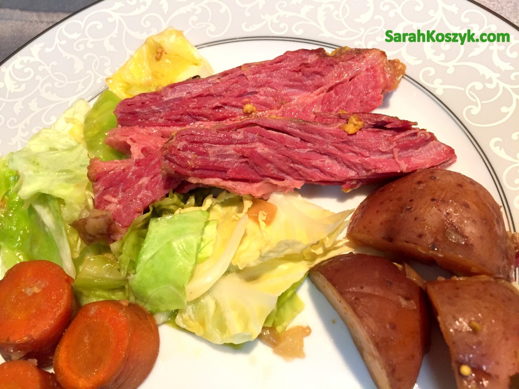 Crock Pot Guinness Corned Beef and Cabbage • Sarah Koszyk