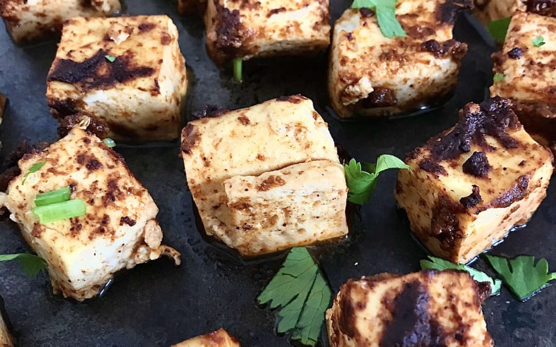 Roasted Tofu with Harissa Sauce