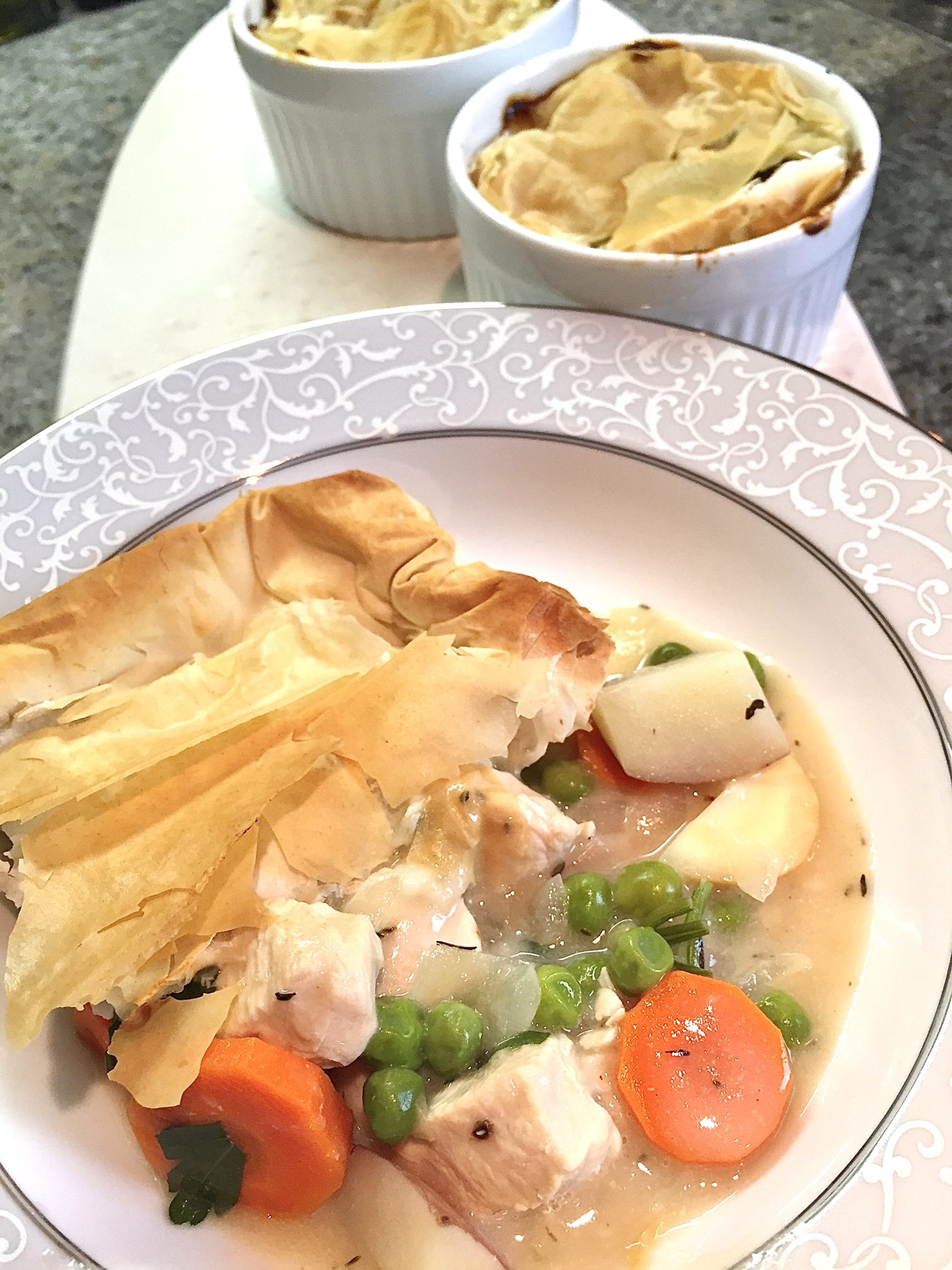 Healthy and Low Fat Chicken Pot Pie - Sarah Koszyk