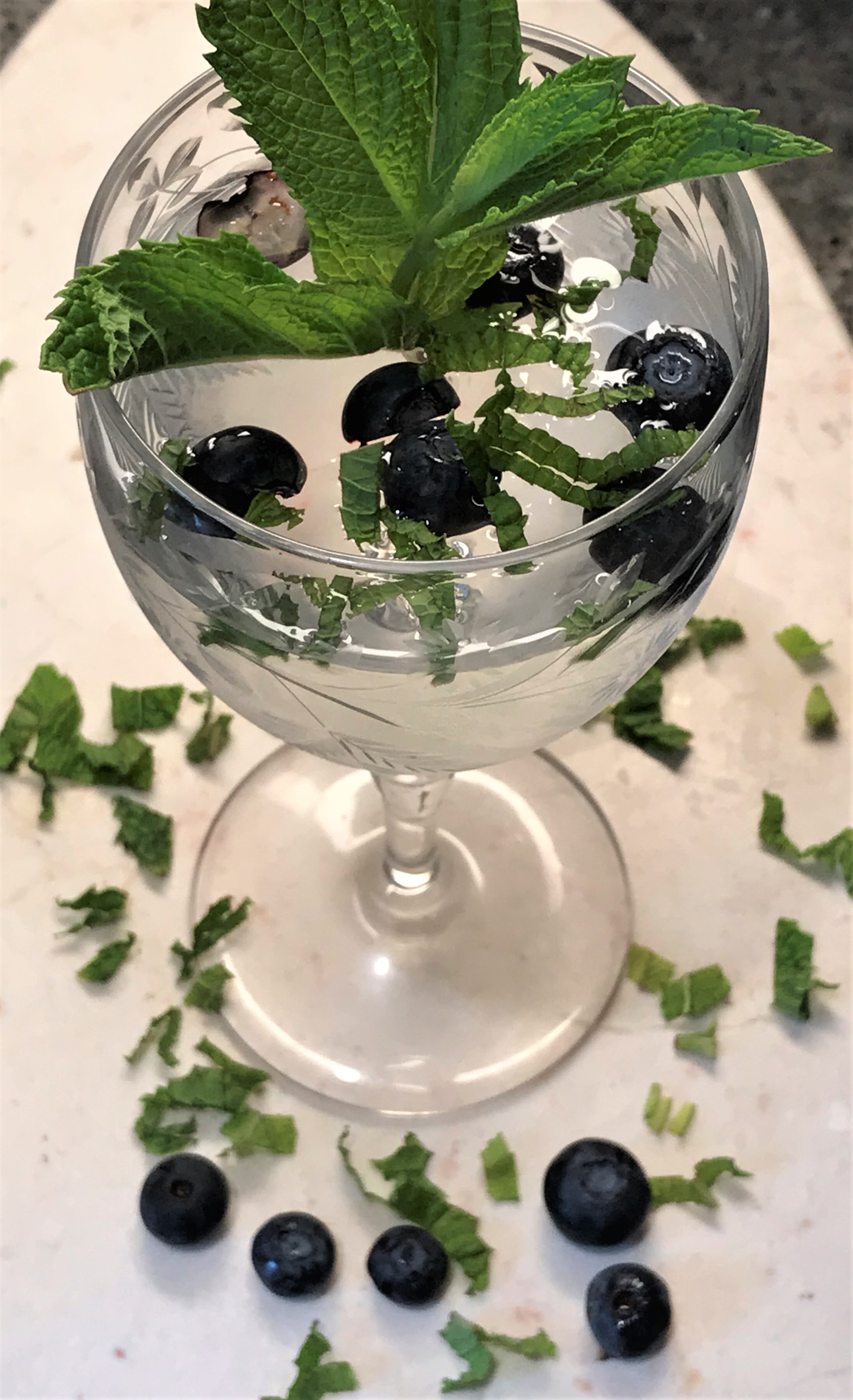 Fun, Fresh Spritzers including a Blueberry Faux-jito