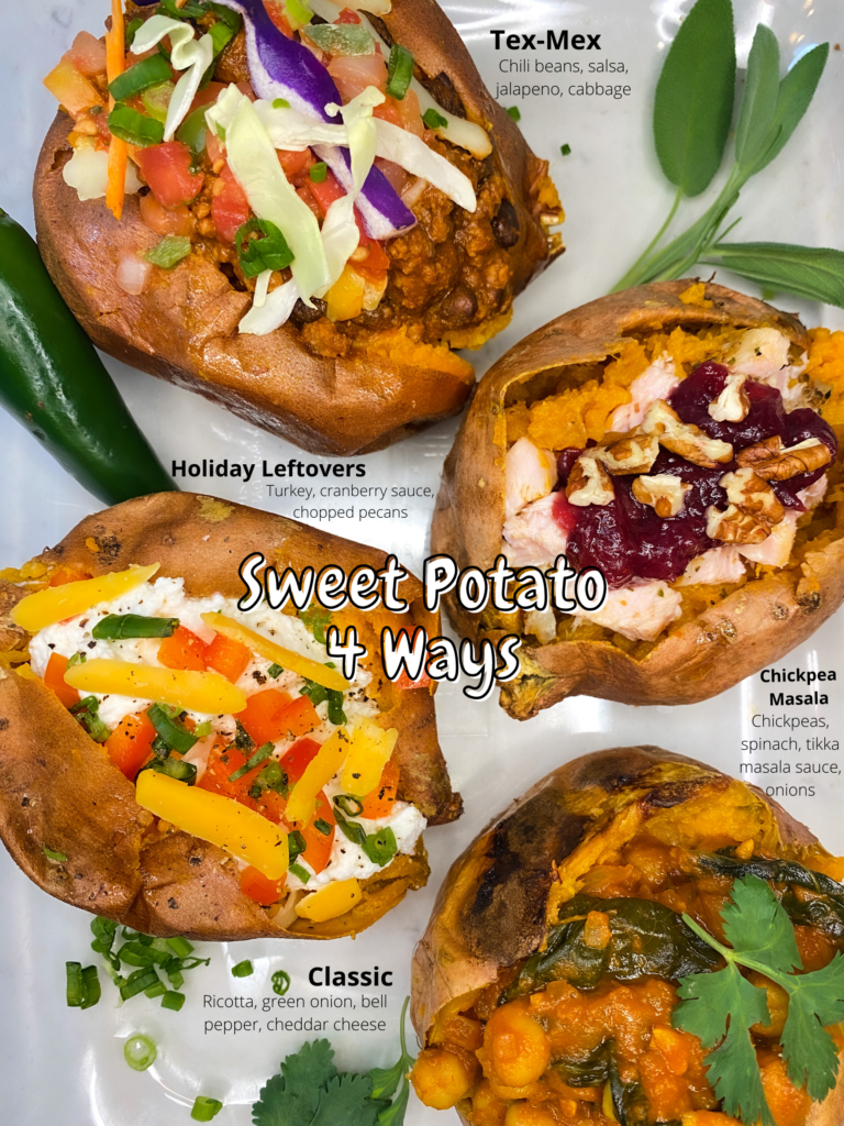 Healthiest Stuffed Sweet Potatoes Four Ways Dietitian Approved • Sarah