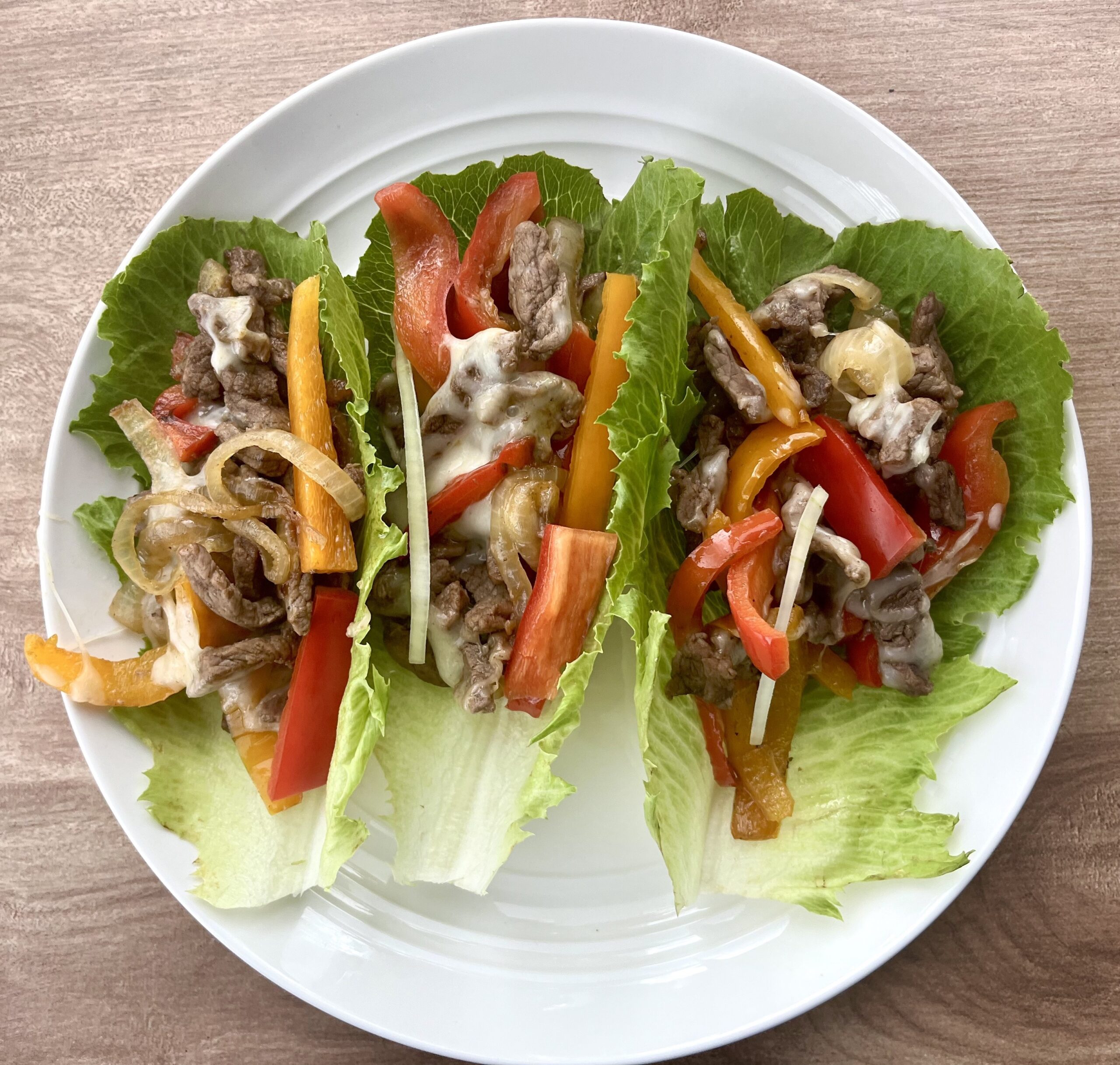 Healthiest Gluten-Free Philly Cheesesteak Lettuce Wraps